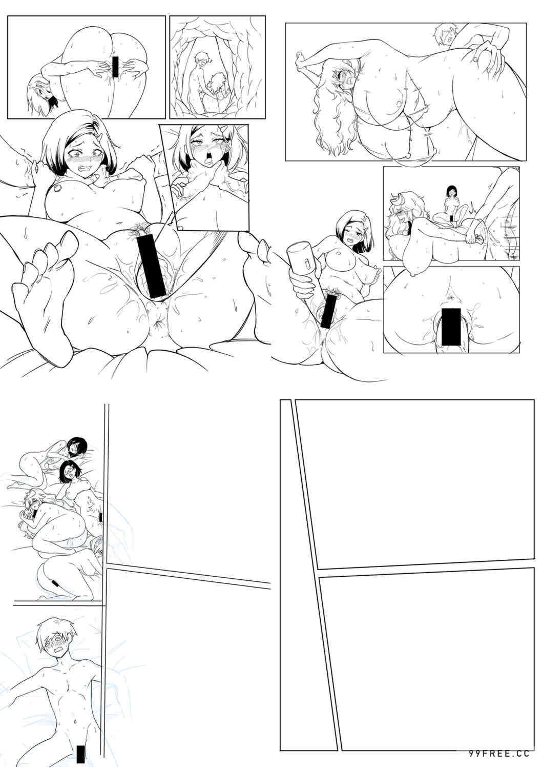 [はすの上梅津] どうしよう!!ビッチのみのハーレム作っちゃった!!!! ｜怎么办！我建起只有碧池的后宫了！