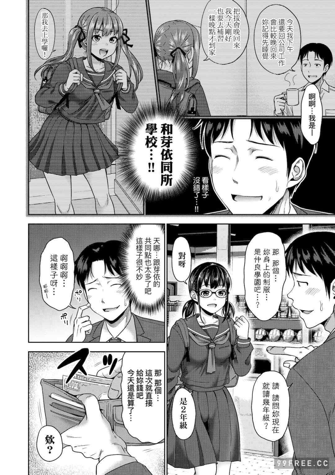 [たくわん] ぱぱかつ！もしパパ活相手が実は全員娘の友達と変装した娘だったら｜啪啪幹活！ 如果爸爸活的對象其實都是女兒找閨蜜故意變裝上門的女生