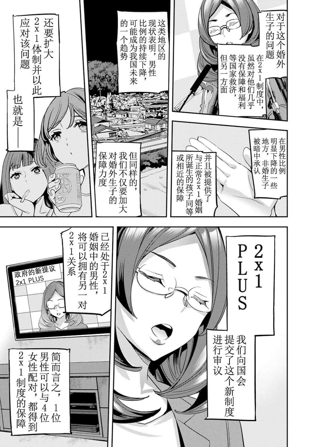 [えむあ] 2×1 ～高女性率社会では妻同士のナカが良すぎて問題になってます～