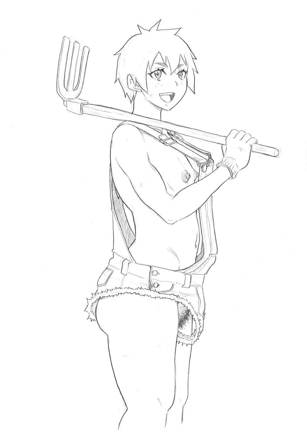 [ジョン・K・ペー太] 全力穴娘 [机智的叉子个人汉化] [無修正] [DL版]