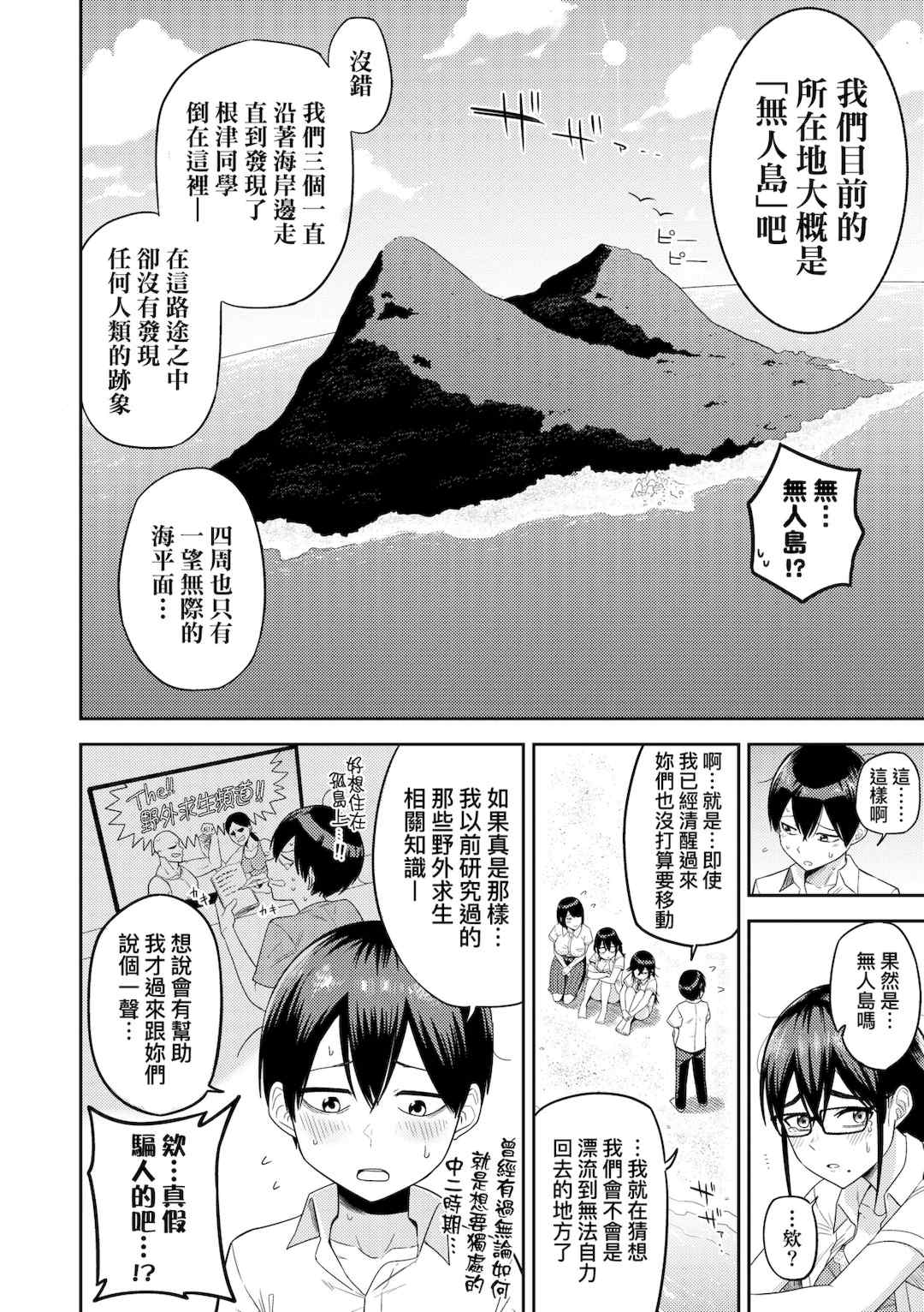 [まこしょ] 無人島で、SEXに興味津々なドスケベ陰キャ女子たちとハーレムライフ [中国翻訳] [無修正] [DL版]