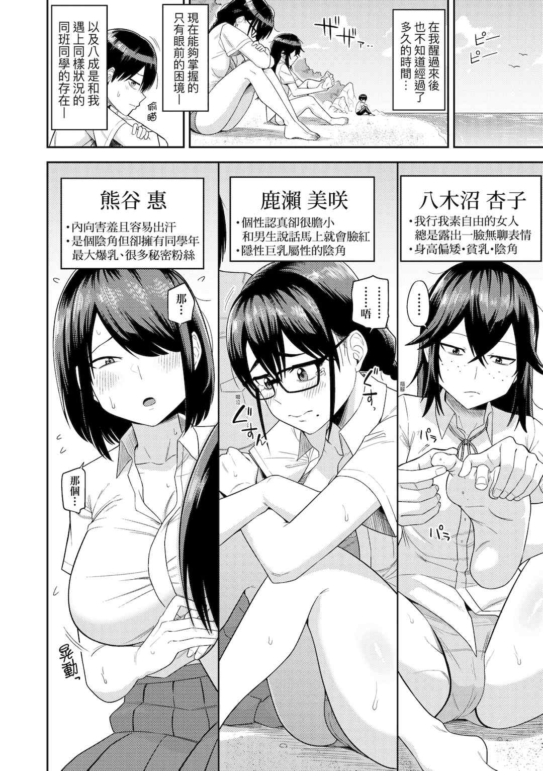 [まこしょ] 無人島で、SEXに興味津々なドスケベ陰キャ女子たちとハーレムライフ [中国翻訳] [無修正] [DL版]