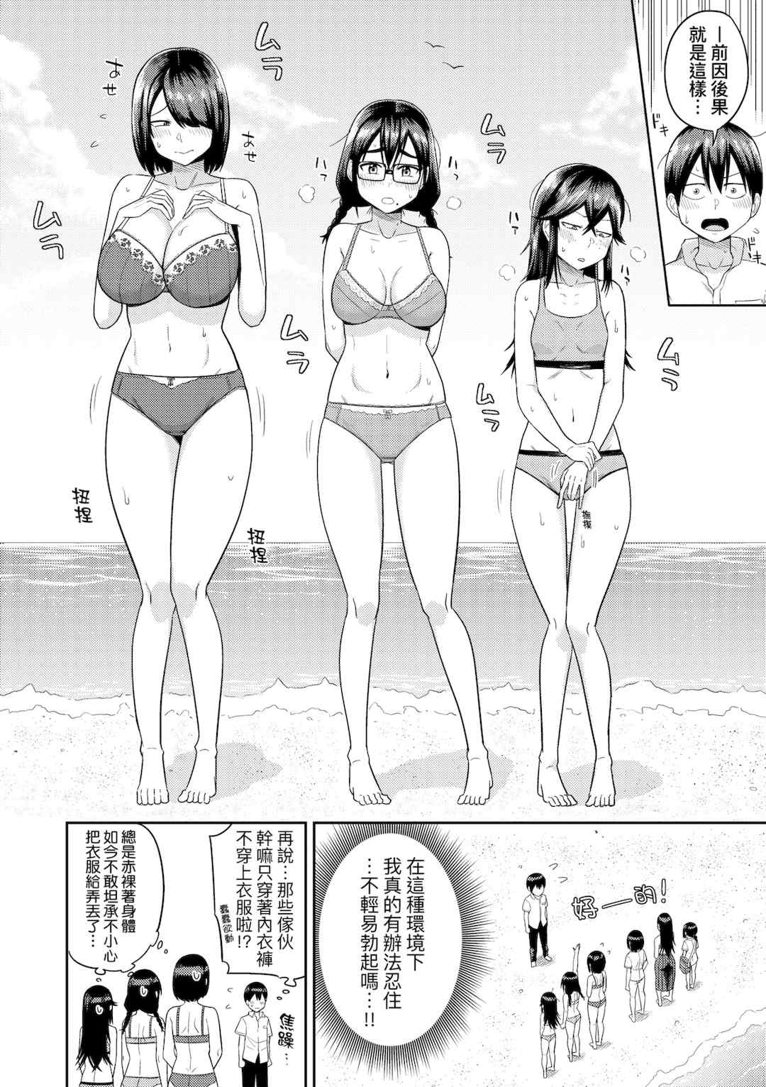 [まこしょ] 無人島で、SEXに興味津々なドスケベ陰キャ女子たちとハーレムライフ [中国翻訳] [無修正] [DL版]