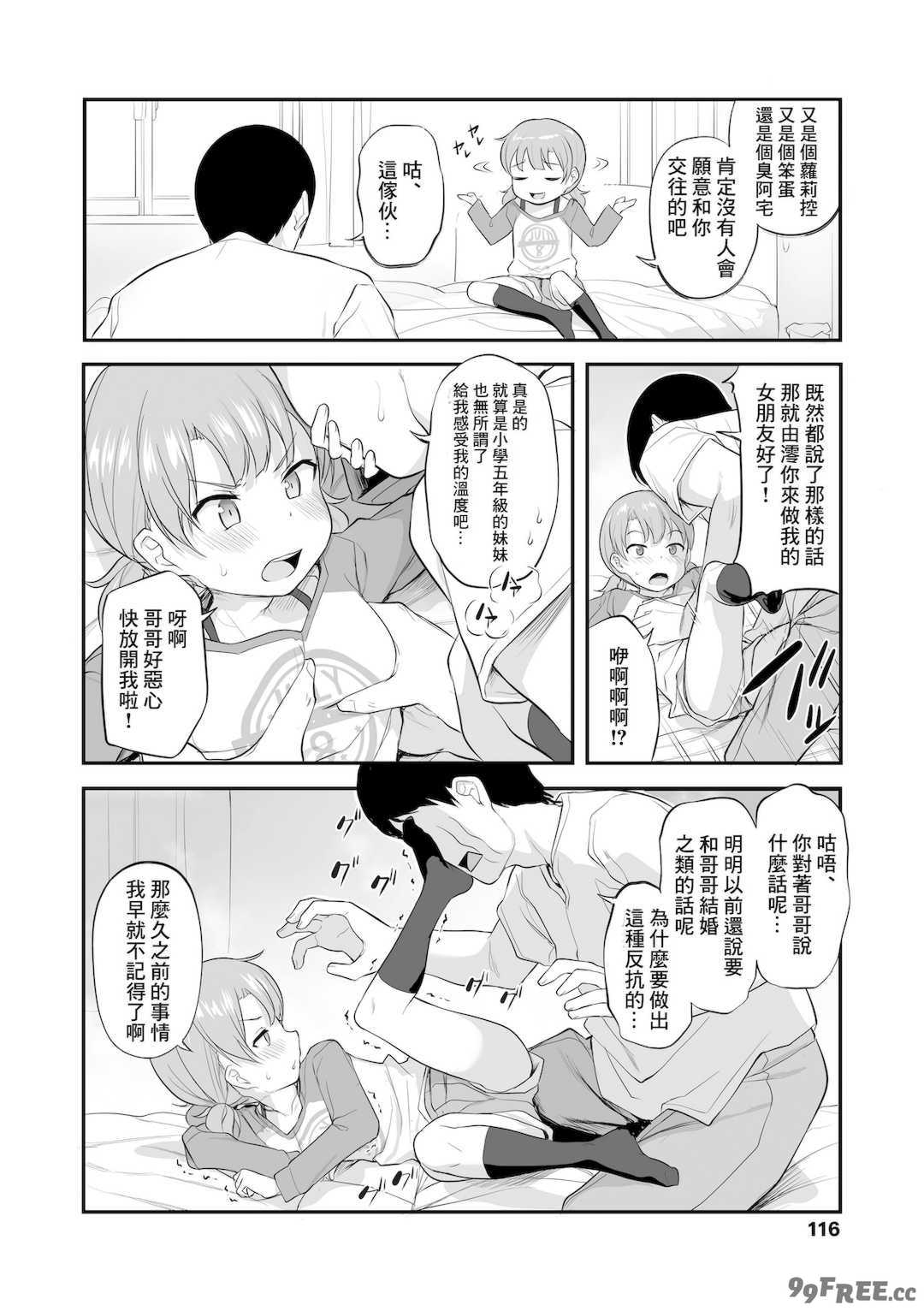 [はやけ] 妹の裸を見て興奮するなんて変なお兄ちゃん♡ [DL版] [中国翻译]