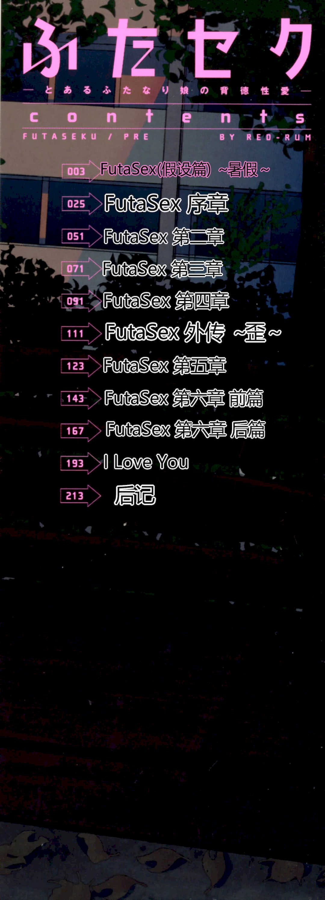 [RED-RUM] ふたセク ～とあるふたなり娘の背徳性愛～ [中国翻訳]