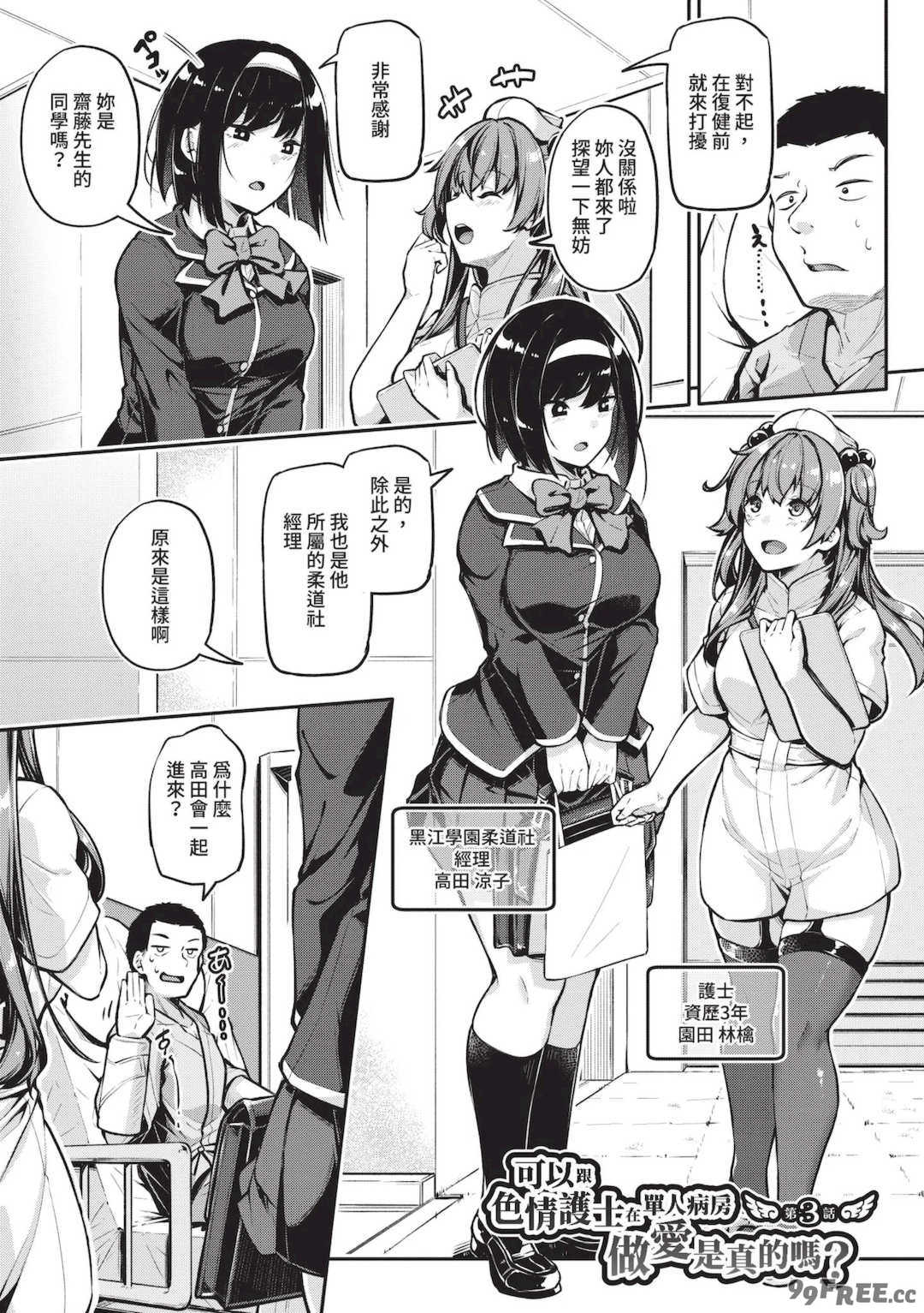 [双葉八重] エッチなナース達が個室で交尾してくれるって本当ですか！？｜可以跟色情護士在單人病房做愛是真的嗎？ [中国翻訳] [無修正] [DL版]